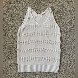 A.N.A. Beige Knit Boho, Beachy, Cottage Core, Women’s Tank